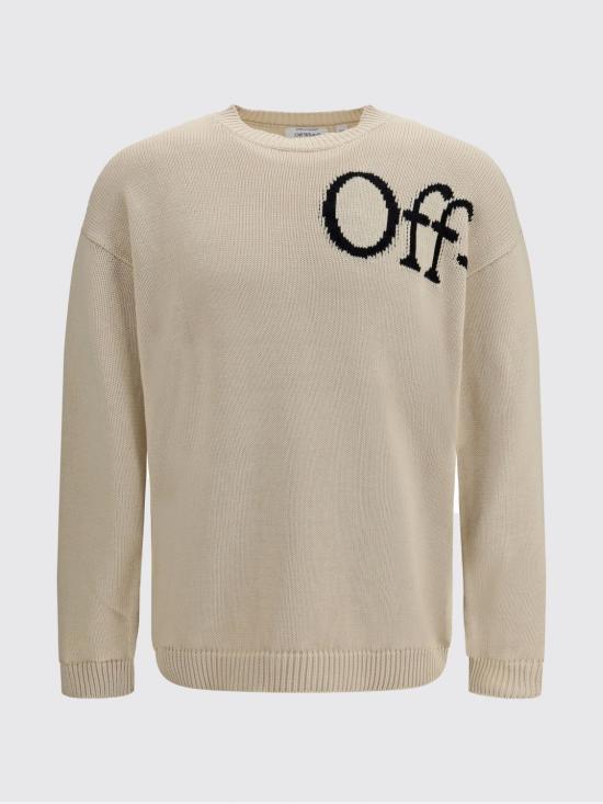 26SS 오프화이트 스웨터 44MHE20QS26K001 1010 Yellow Cream - OFF WHITE