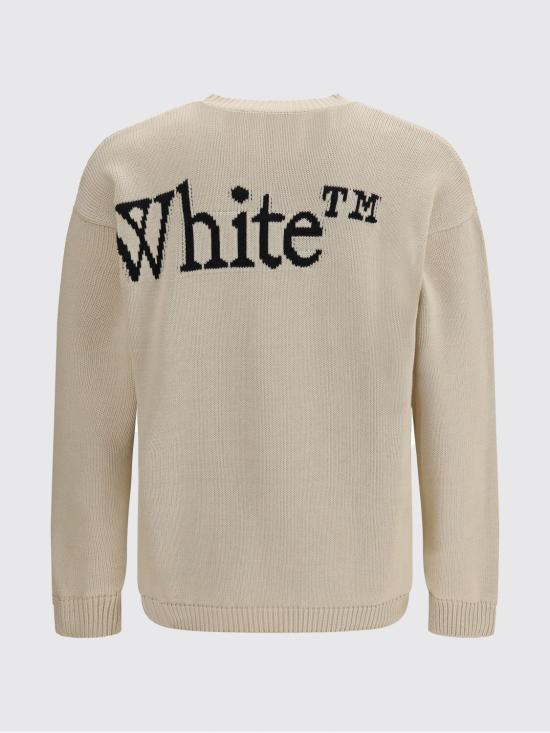 26SS 오프화이트 스웨터 44MHE20QS26K001 1010 Yellow Cream - OFF WHITE