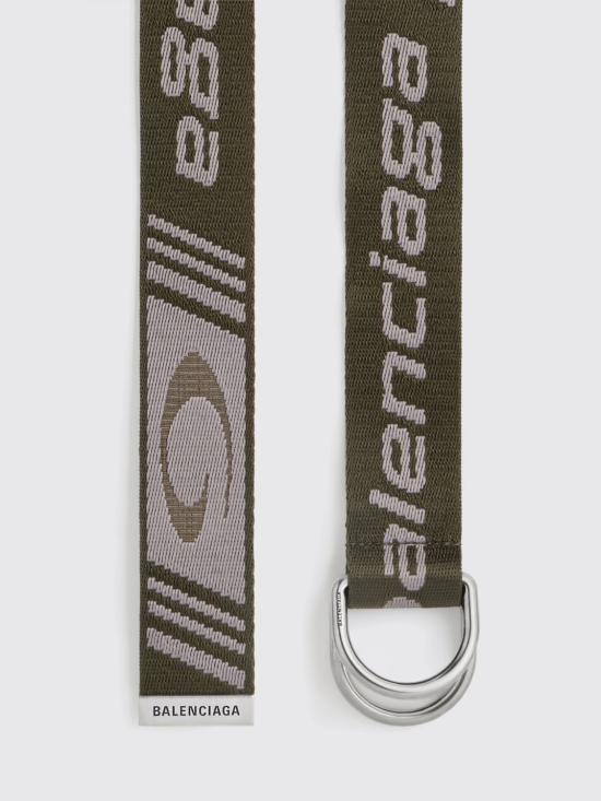 26SS 발렌시아가 가죽 벨트 8509352AB5W 3561 Kaki