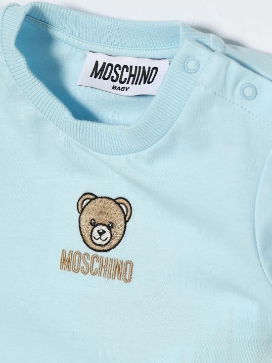 26SS [키즈] 모스키노 티셔츠 MYM047LAA23 40304 Blue - MOSCHINO