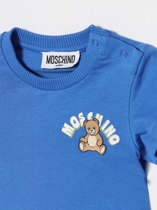 26SS [키즈] 모스키노 티셔츠 MZM047LAA01 40630 Blue - MOSCHINO
