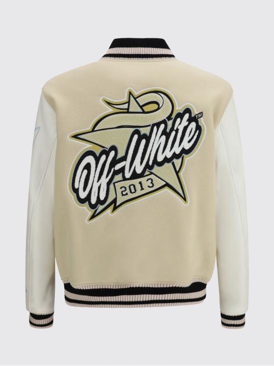 26SS 오프화이트 봄버 자켓 44XJA122S26L002 1010 Yellow Cream - OFF WHITE