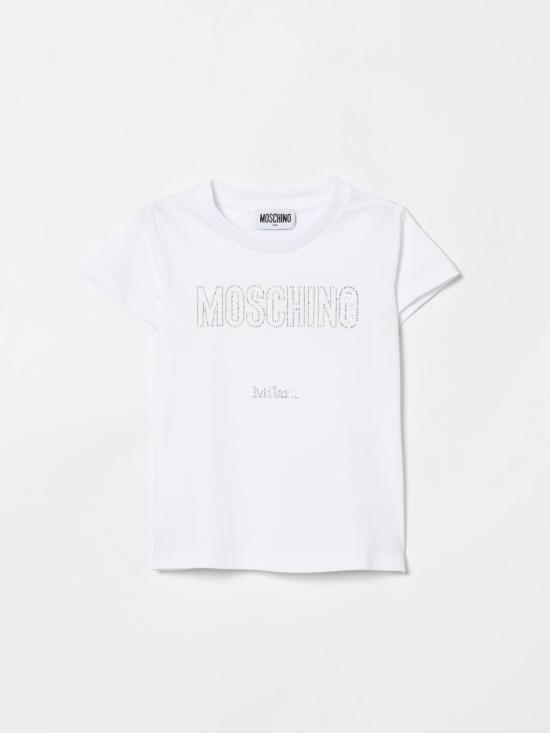 26SS [키즈] 모스키노 티셔츠 HHM06KLBA10 10101 White