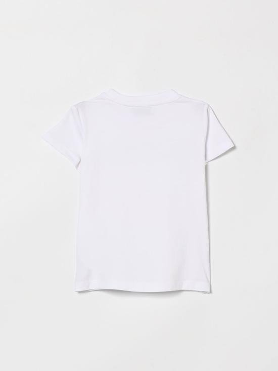 26SS [키즈] 모스키노 티셔츠 HHM06KLBA10 10101 White - MOSCHINO