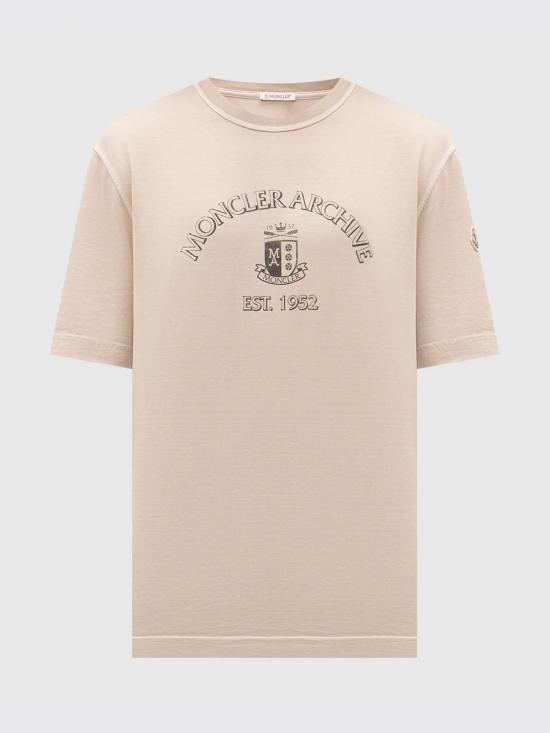 26SS 몽클레어 반팔 티셔츠 L10918C0001389BAL 268 Beige