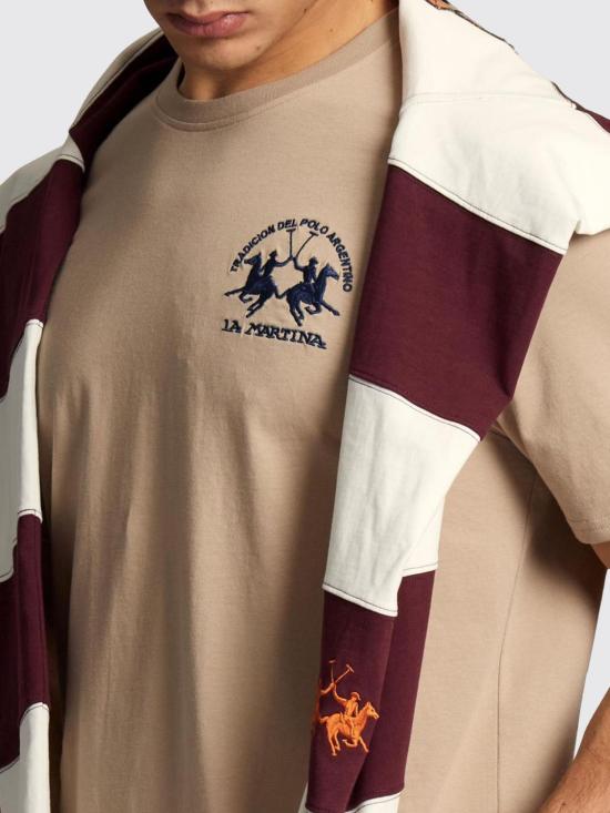 26SS 라 마티나 반팔 티셔츠 MCR009JS388 04167 Beige - LA MARTINA