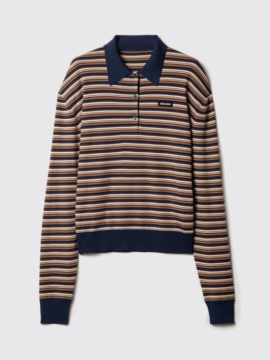 26SS 미우미우 폴로 티셔츠 MML03VSOOO1844 F0627 White