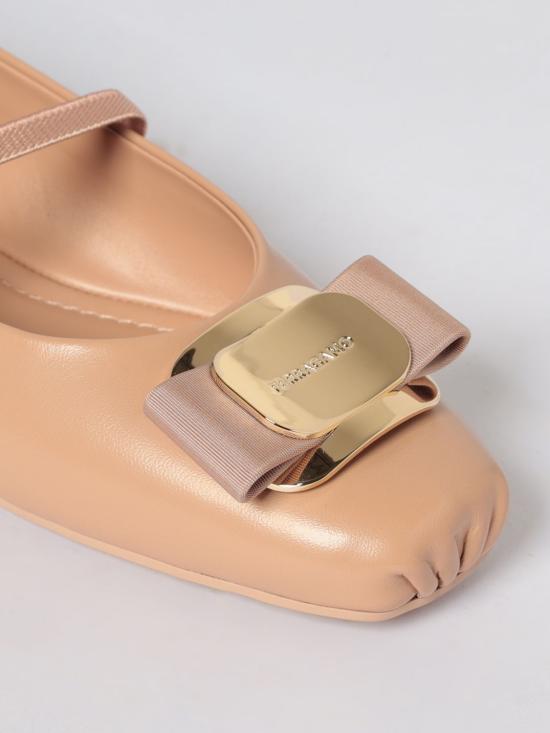 26SS 살바토레 페라가모 바라 보우 발레 플랫 01H345 785210 016 Beige - SALVATORE FERRAGAMO