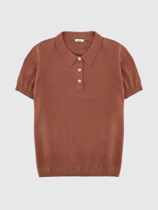 26SS 아스페시 폴로 티셔츠 3236M127 01321 Brown - ASPESI