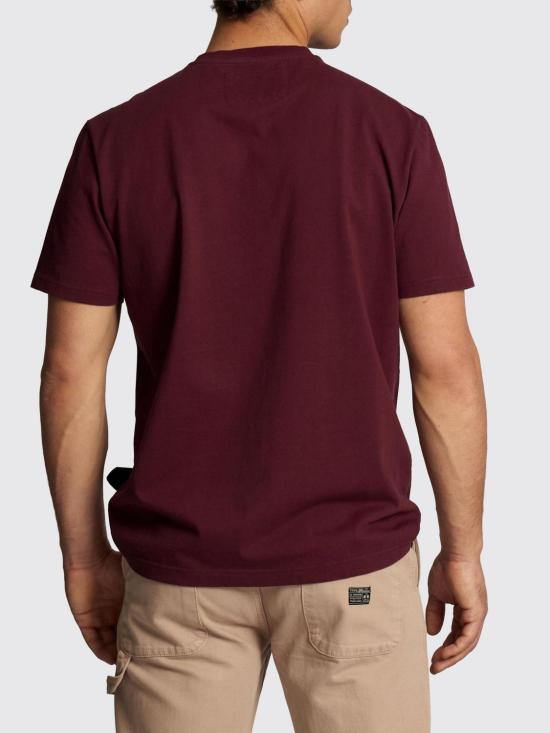 26SS 라 마티나 반팔 티셔츠 MCR008JS409 06046 Burgundy - LA MARTINA