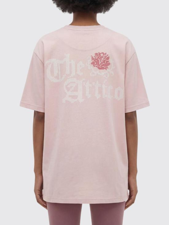 26SS 디 아티코 반팔 티셔츠 260WCT00350JJJ025PC 093 Pink - THE ATTICO