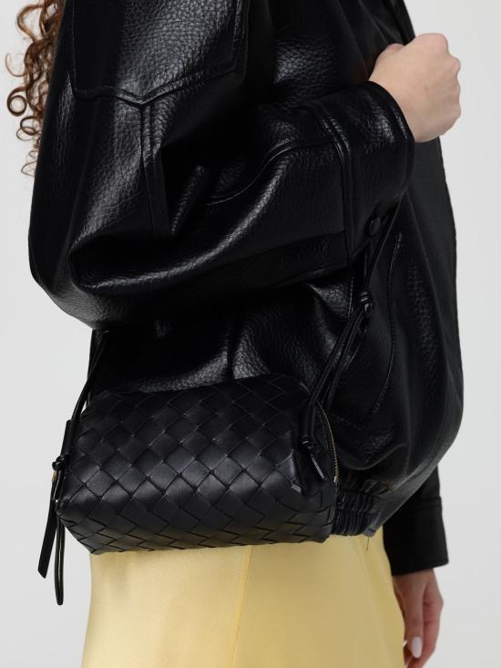26SS 보테가베네타 인트레치아토 콘서트 파우치 794258VCPP1 8425 Black - BOTTEGA VENETA