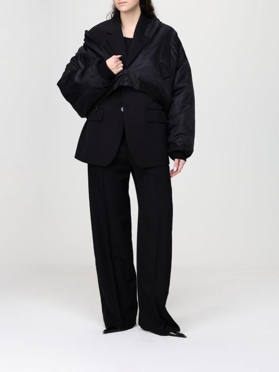 26SS 발렌시아가 랩 테일러드 재킷 857365TNT39 1000 Black - BALENCIAGA