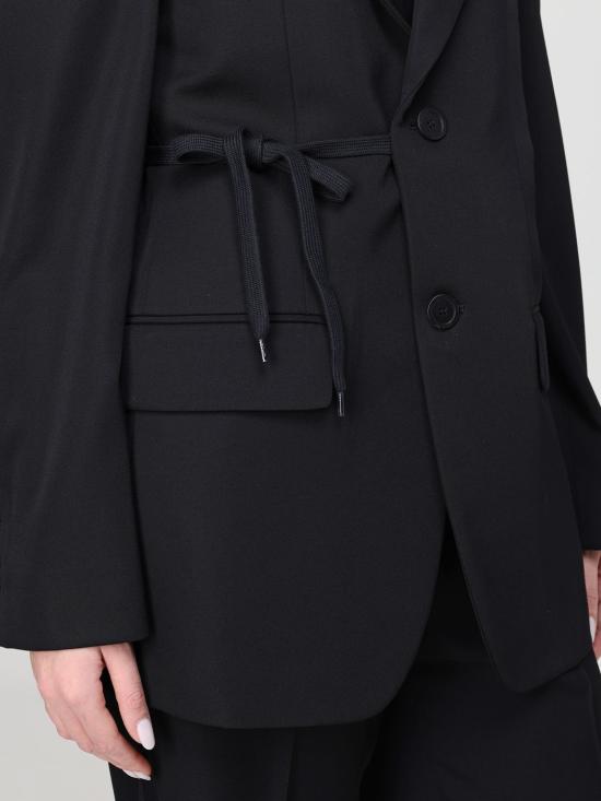 26SS 발렌시아가 랩 테일러드 재킷 857365TNT39 1000 Black - BALENCIAGA