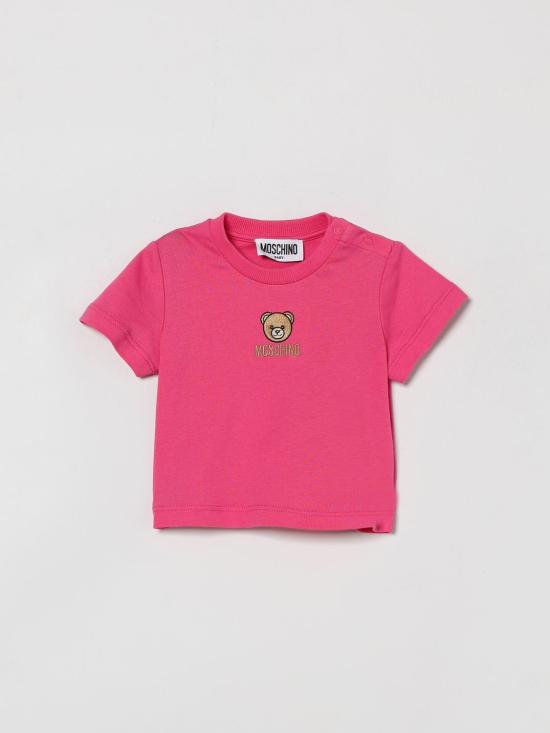 26SS [키즈] 모스키노 티셔츠 MYM047LAA23 50533 Pink