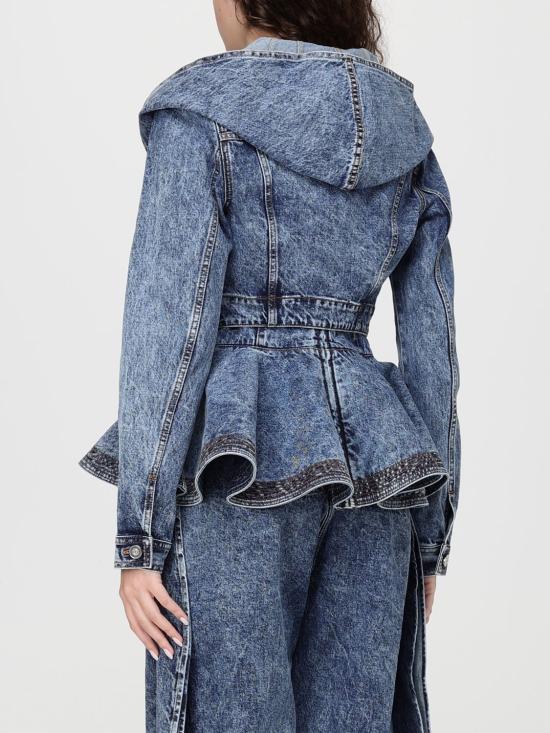 26SS 알라이아 데님 자켓 AA9V0306T535C 524 Gnawed Blue - ALAIA