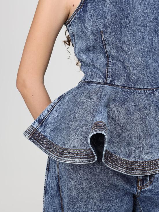 26SS 알라이아 민소매 티셔츠 AA9H1410T535C 524 Gnawed Blue - ALAIA