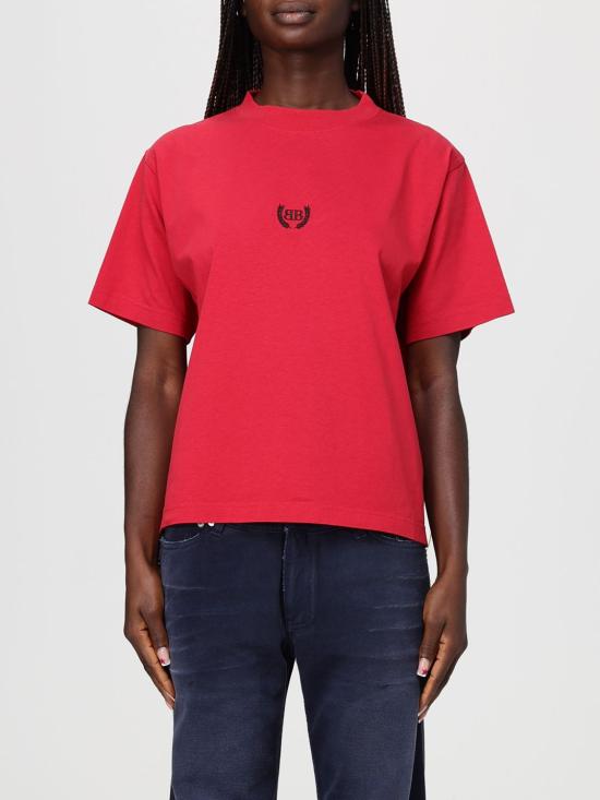 26SS 발렌시아가 로렐 클래식 미디엄 핏 티셔츠 850990TSVC9 6167 Gnawed Blue