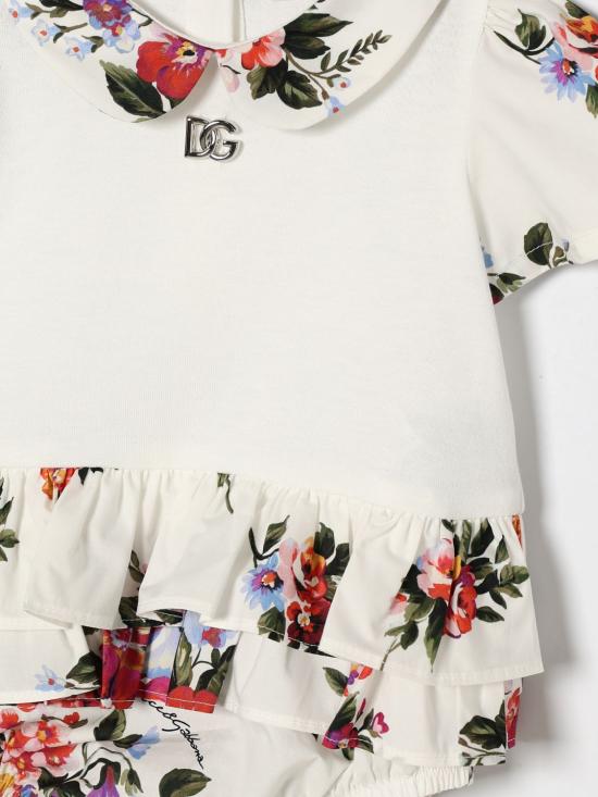 26SS [키즈] 돌체앤가바나 트레이닝 웨어 L21O9OG7PZM F9000 White - DOLCE & GABBANA