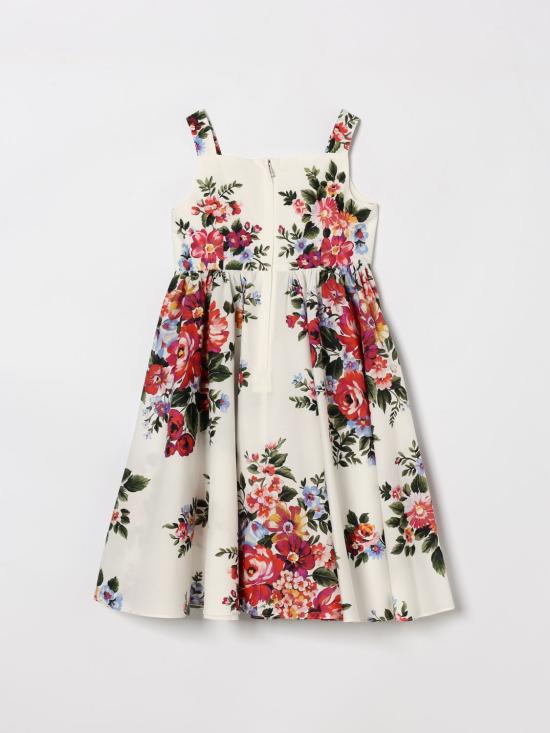 26SS [키즈] 돌체앤가바나 원피스 L53DI6HS5UU HA5ZO White - DOLCE & GABBANA