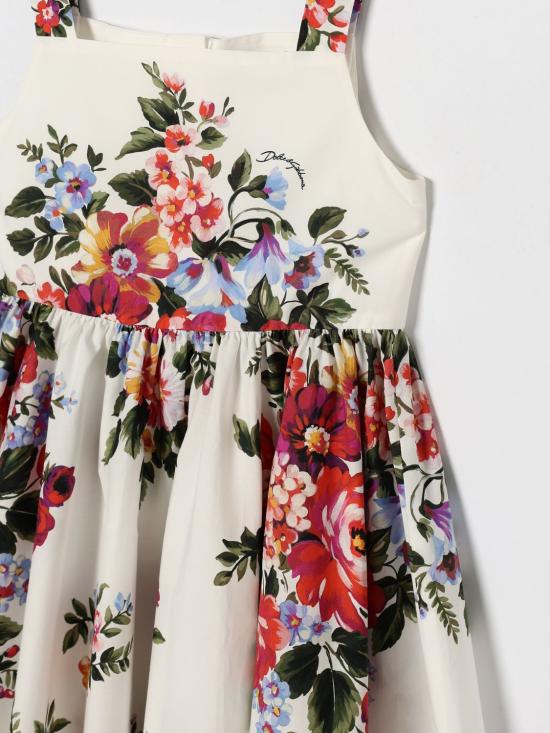26SS [키즈] 돌체앤가바나 원피스 L53DI6HS5UU HA5ZO White - DOLCE & GABBANA