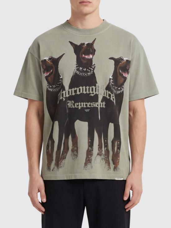 26SS 리프레젠트 반팔 티셔츠 MLM41135 KHAKI Kaki