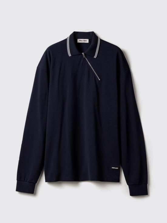 26SS 미우미우 폴로 티셔츠 MJLA20SOOO18ZW F0008 Blue