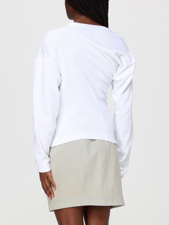 26SS 비비안웨스트우드 립드 탑 3G01003YJ009C A401 White - VIVIENNE WESTWOOD