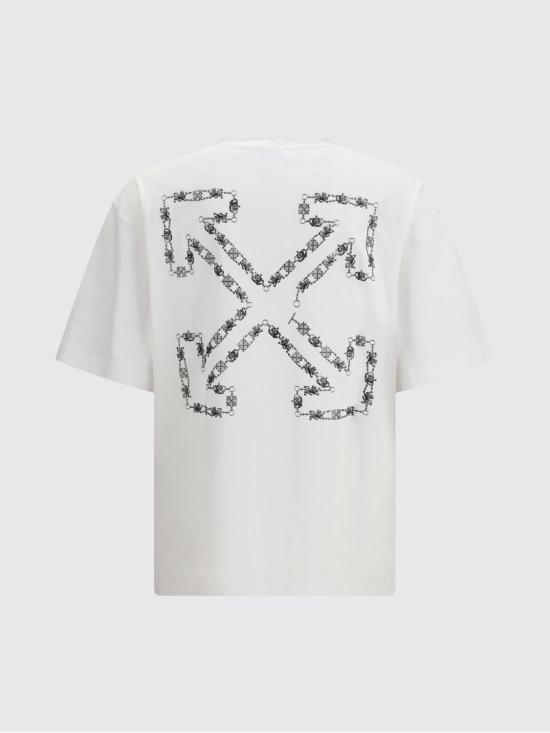 26SS 오프화이트 반팔 티셔츠 44MAA120S26J004 1000 White - OFF WHITE