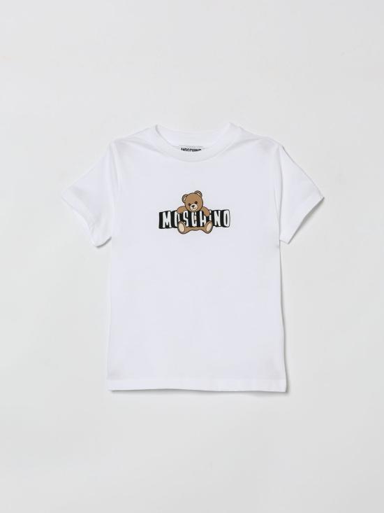 26SS [키즈] 모스키노 티셔츠 HZM058LAA03 10101 White