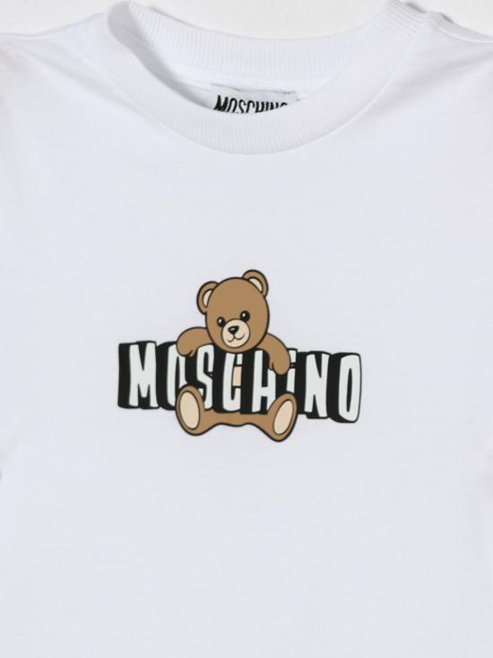 26SS [키즈] 모스키노 티셔츠 HZM058LAA03 10101 White - MOSCHINO