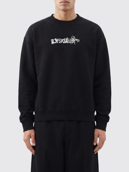 26SS 오프화이트 긴팔 티셔츠 44MBA054S26F002 0001 Black