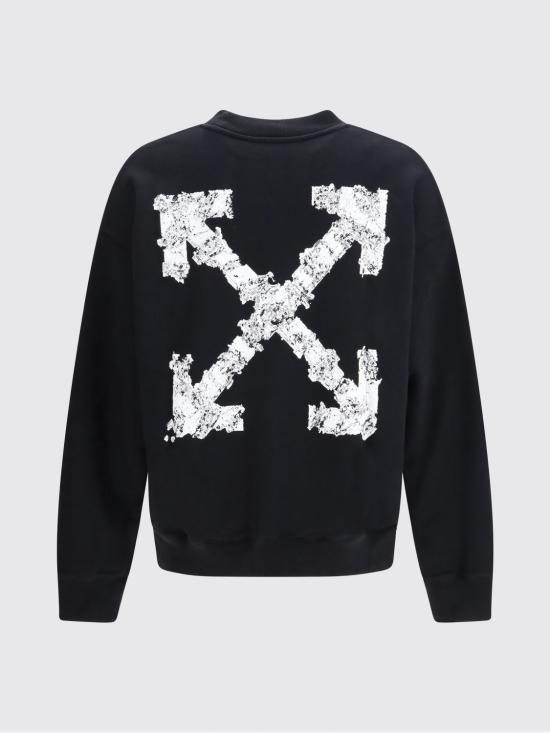 26SS 오프화이트 긴팔 티셔츠 44MBA054S26F002 0001 Black - OFF WHITE