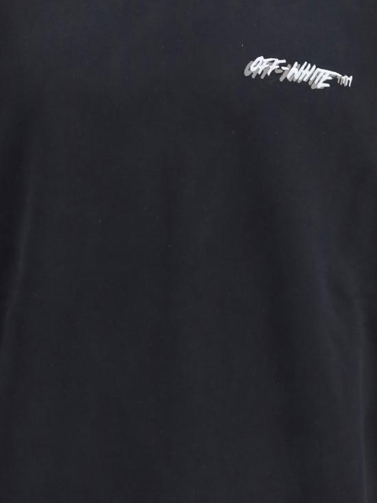 26SS 오프화이트 긴팔 티셔츠 44MBA054S26F005 0001 Black - OFF WHITE