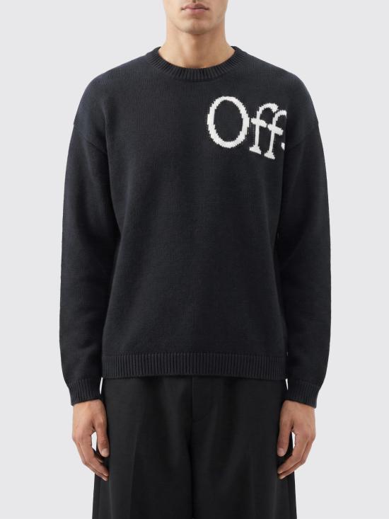 26SS 오프화이트 스웨터 44MHE20QS26K001 0001 Black
