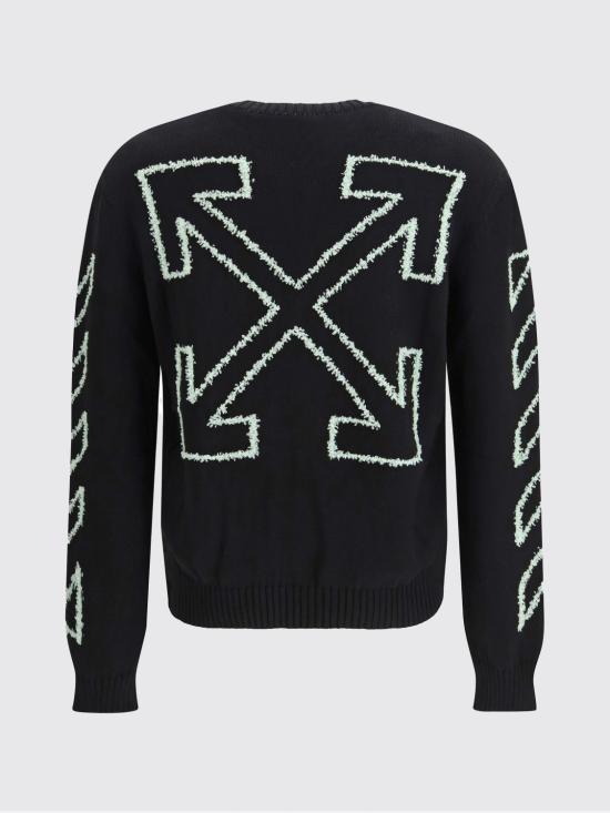 26SS 오프화이트 스웨터 00144MHE087S26K 0001 Black - OFF WHITE