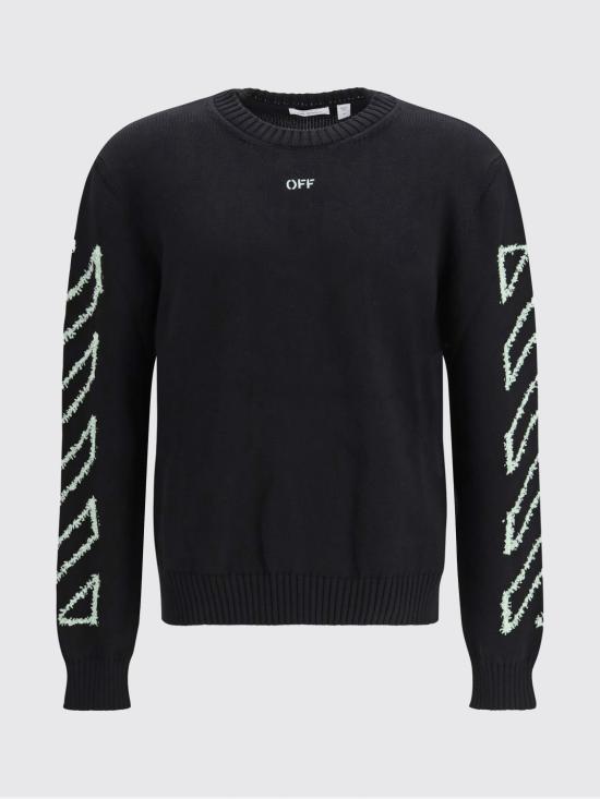 26SS 오프화이트 스웨터 00144MHE087S26K 0001 Black - OFF WHITE