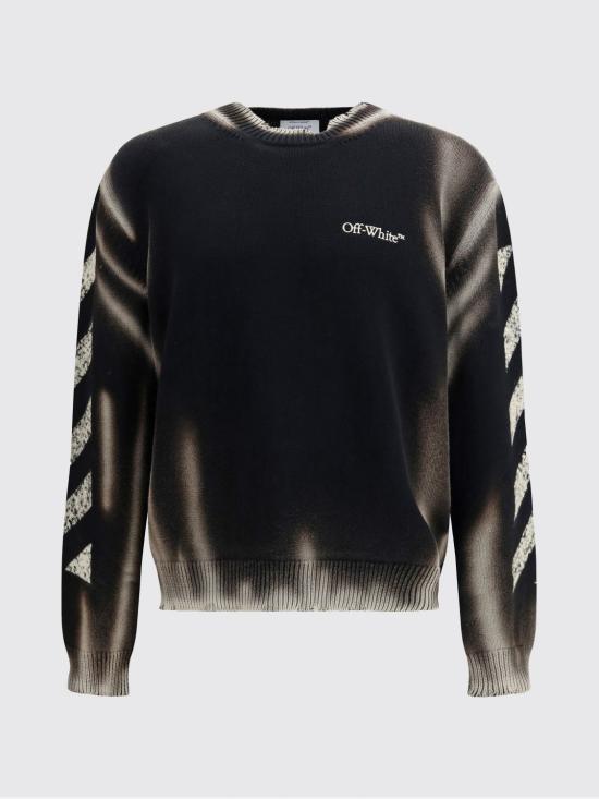 26SS 오프화이트 스웨터 44MHE20US26K003 0001 Black - OFF WHITE