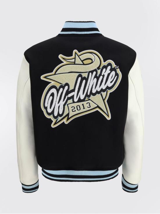 26SS 오프화이트 봄버 자켓 44XJA122S26L002 0001 Black - OFF WHITE