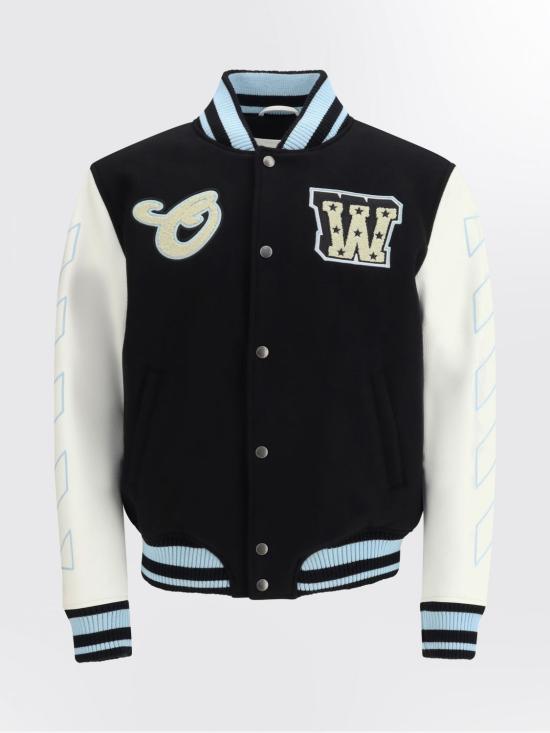 26SS 오프화이트 봄버 자켓 44XJA122S26L002 0001 Black - OFF WHITE