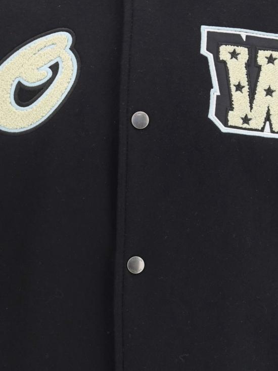 26SS 오프화이트 봄버 자켓 44XJA122S26L002 0001 Black - OFF WHITE