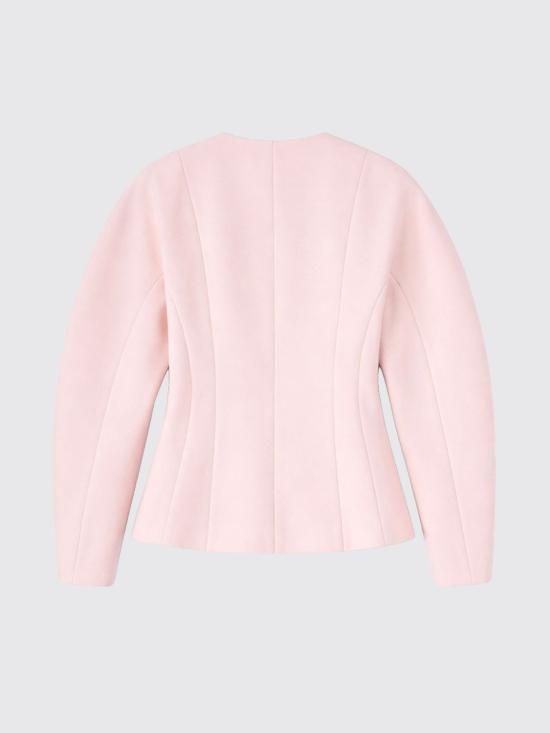 26SS 가니 울 싱글 블레이저 A1020034 363 Pink - GANNI