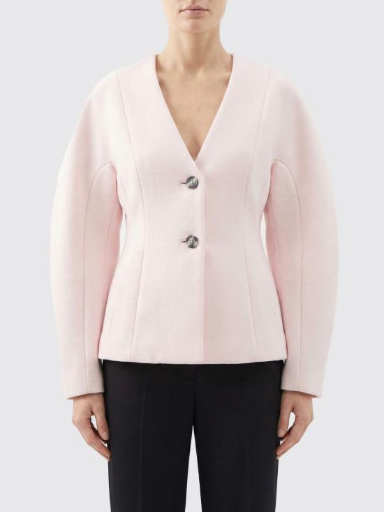 26SS 가니 울 싱글 블레이저 A1020034 363 Pink