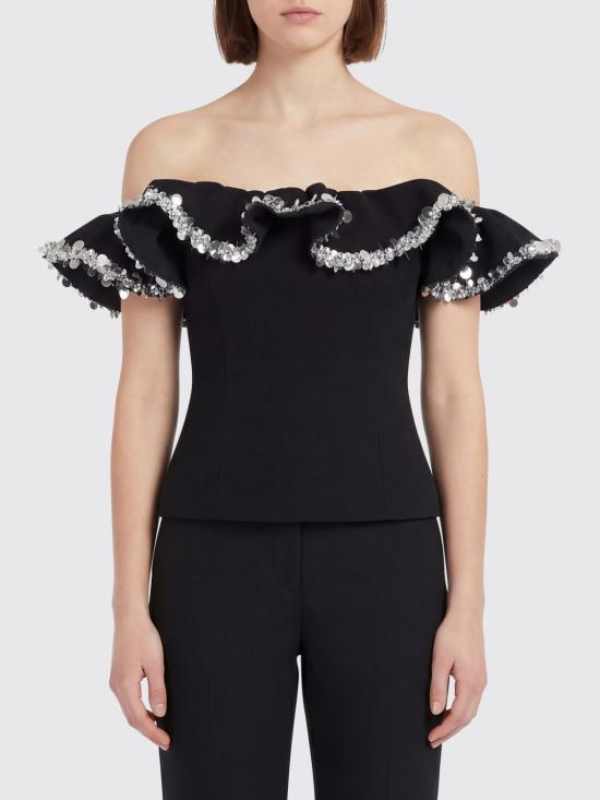 26SS 로테이트 블라우스 115257 100 Black