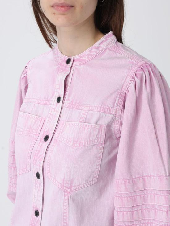 26SS 이자벨마랑에뚜왈 셔츠 CH0298FAD1H04E 40PK Pink - ISABEL MARANT ETOILE