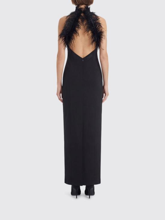 26SS 디 아티코 롱 원피스 260WCW00264PLL088FS 100 Black - THE ATTICO