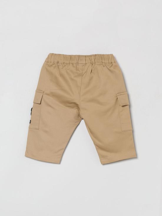 26SS [키즈] 모스키노 스트레이트 팬츠 MUP05RLPA01 20829 Yellow Cream - MOSCHINO