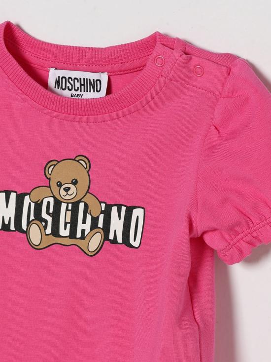 26SS [키즈] 모스키노 점프수트 MAV0C7LBA00 50533 Azalea - MOSCHINO