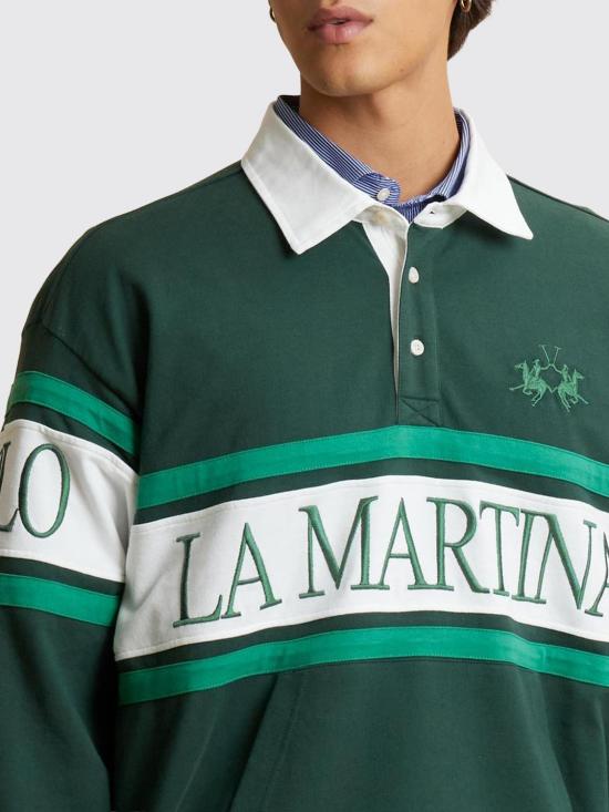 26SS 라 마티나 폴로 티셔츠 MCF008FP590 03183 Forest Green - LA MARTINA