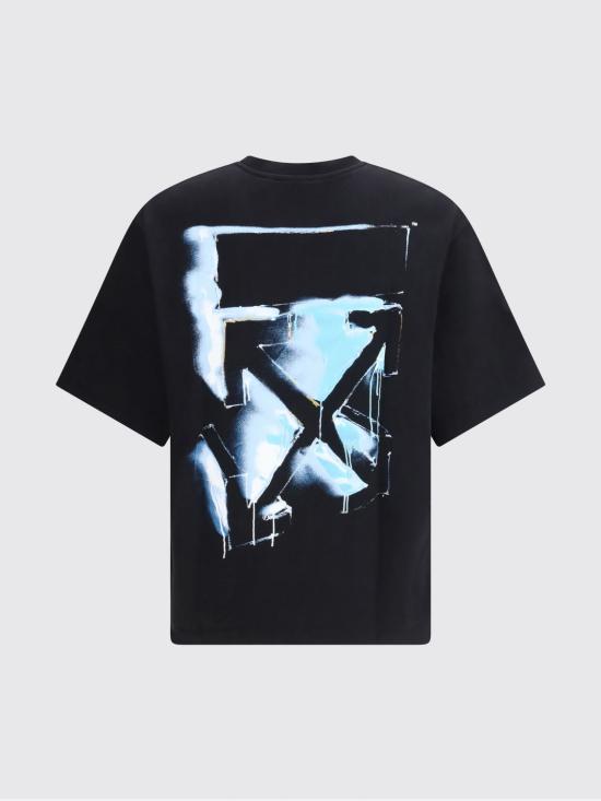 26SS 오프화이트 반팔 티셔츠 44MAA120S26J00I 0001 Black - OFF WHITE